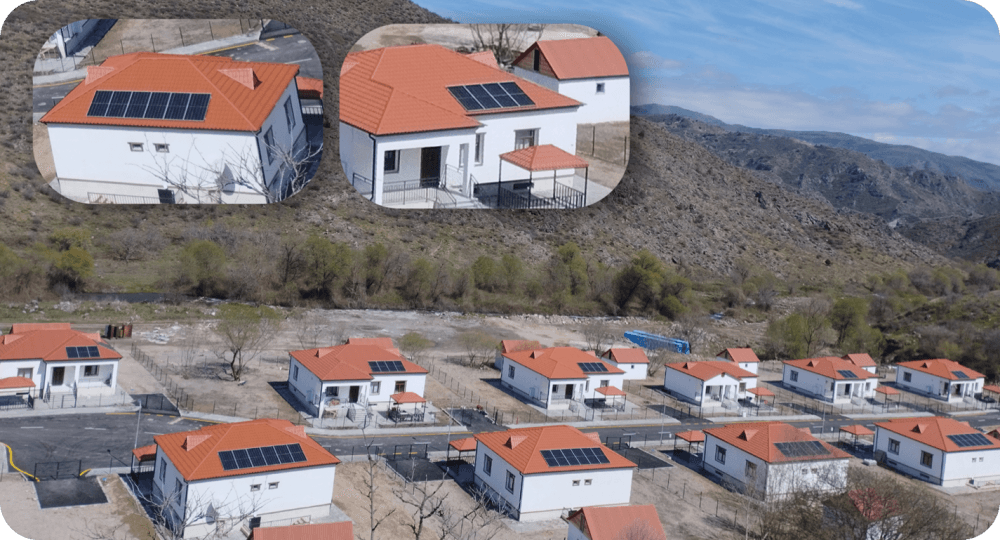 Cəbrayılın Şükürbəyli Kəndində 2.1 MW Günəş Enerjisi Sistemi Qurduq  – 635 Ev Artıq Günəşlə İşləyir