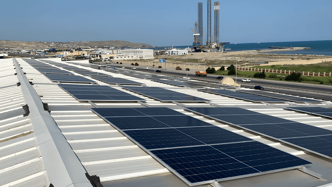 Halliburton şirkəti üçün quraşdırdığımız günəş enerjisi sistemi